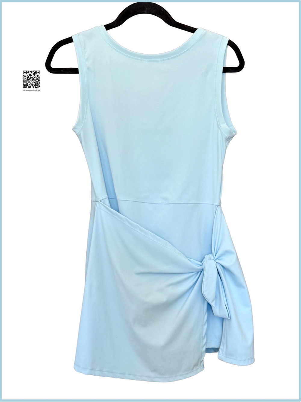 XL EUC - Posie - Light Blue Sleeveless Tie-Waist Dress/Skort